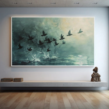 Bird Abstract Acrylic Painting